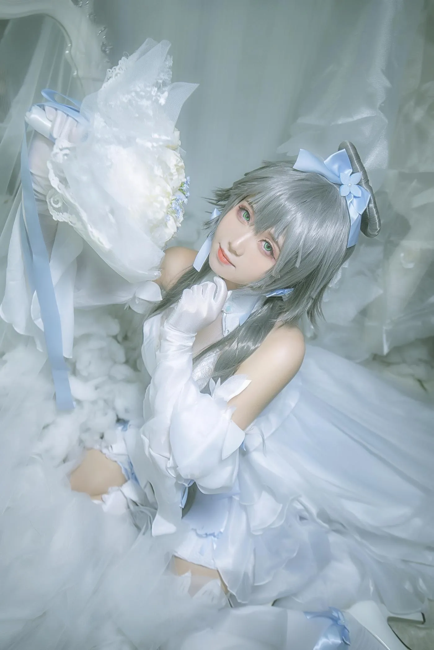 渊秧 – NO.09 Vocaloid洛天依婚纱cos [10P]插图6